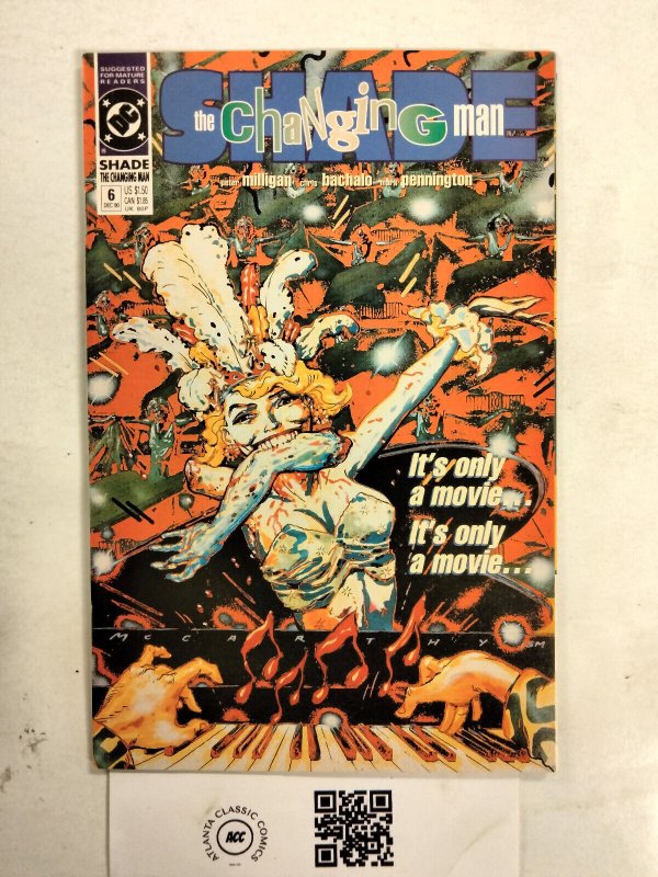 Shade the Changing Man #6 (DC Comics), raw comic book in NM condition — front cover