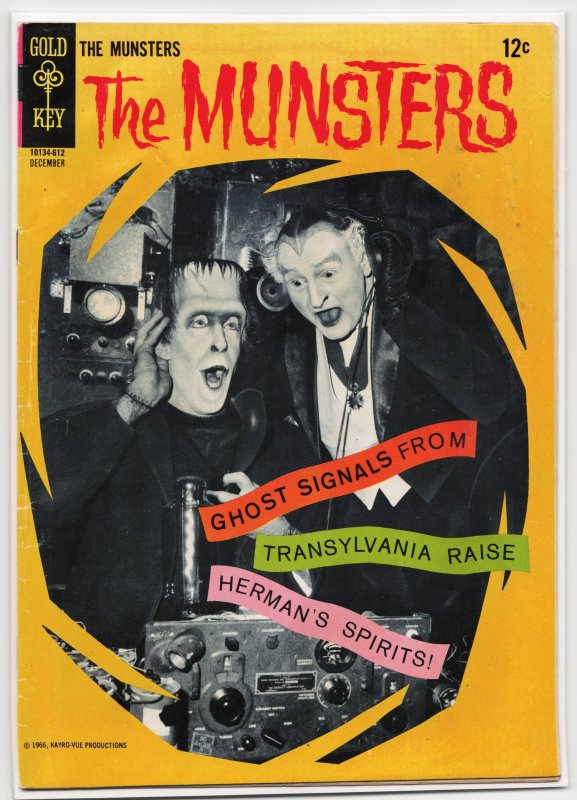 The Munsters #10 (Gold Key Comics, 1966), raw, ungraded comic book — front cover