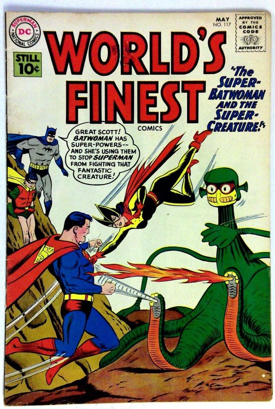 World's Finest #117 (DC Comics, 1961), raw comic book in FN condition — front cover
