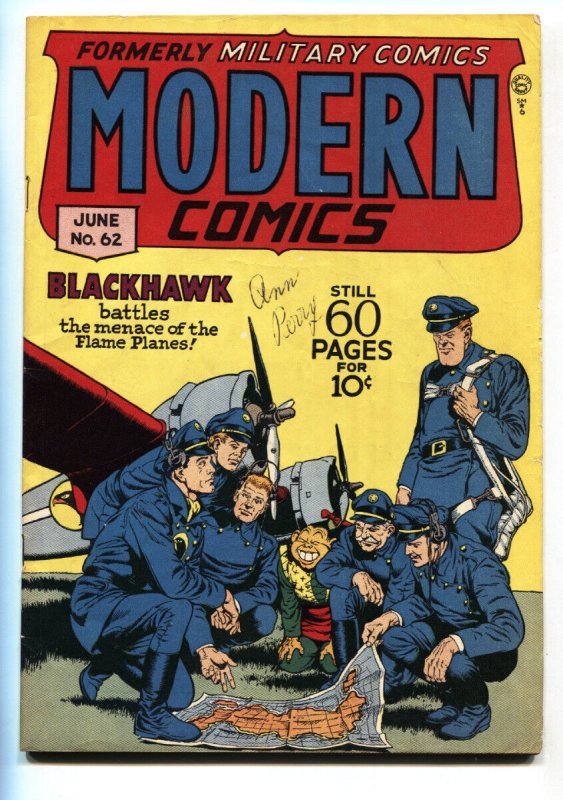 Modern Comics #62 (1947), raw, ungraded comic book — front cover