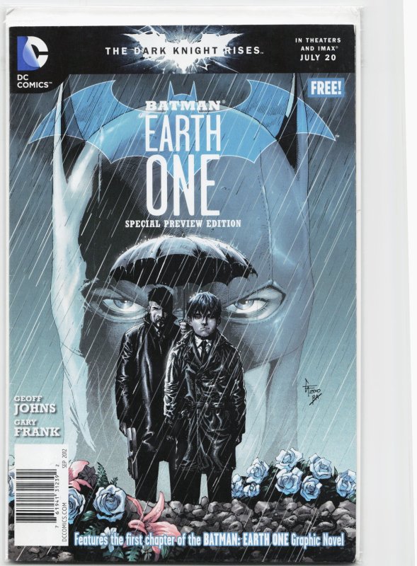 Special Preview Edition Batman: Earth One (2012) Batman (DC Comics, 2012), raw, ungraded comic book — front cover