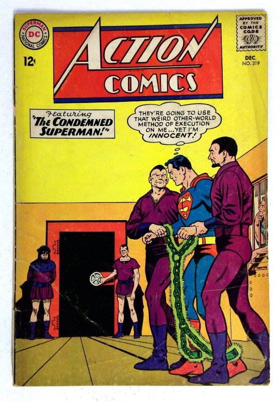Action Comics #319 (DC Comics, 1964), raw comic book in VG condition — front cover