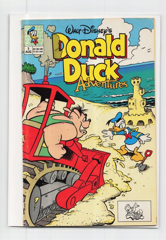Donald Duck Adventures #3 (1990), raw, ungraded comic book — front cover