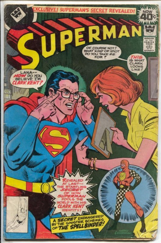 Superman #330 (DC Comics, 1978), raw, ungraded comic book — front cover