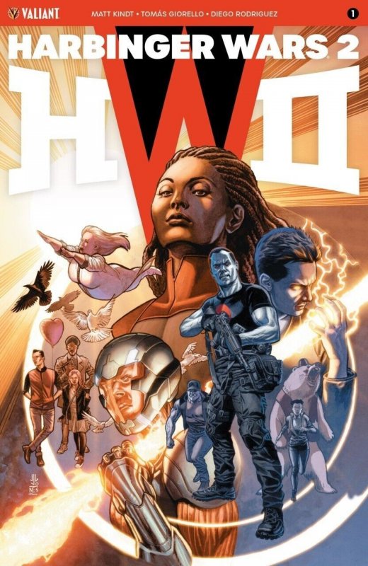 Harbinger Wars 2 #1 (Valiant Comics, 2018), raw comic book in NM condition — front cover