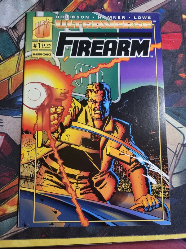 Firearm #1 (1993), raw, ungraded comic book — front cover
