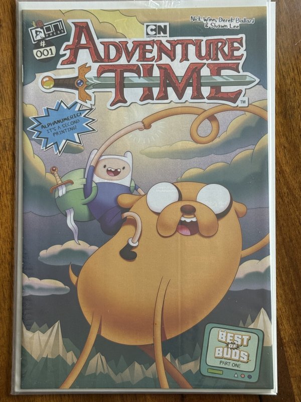 Adventure Time #1 (Oni Press, 2025), raw comic book in NM+ 9.6 condition — front cover