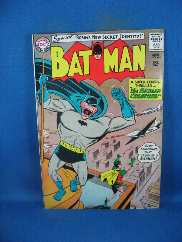 Batman #162 (DC Comics, 1964), raw comic book in VF condition — front cover