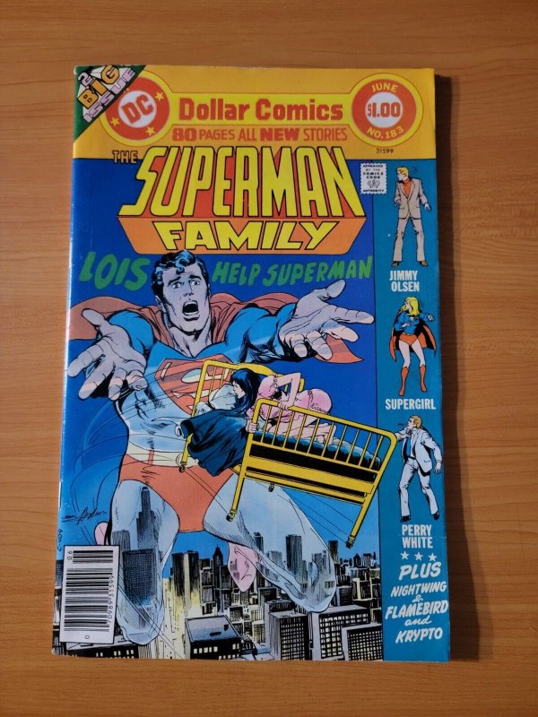 Superman Family #183 (DC Comics, 1977), raw comic book in NM condition — front cover