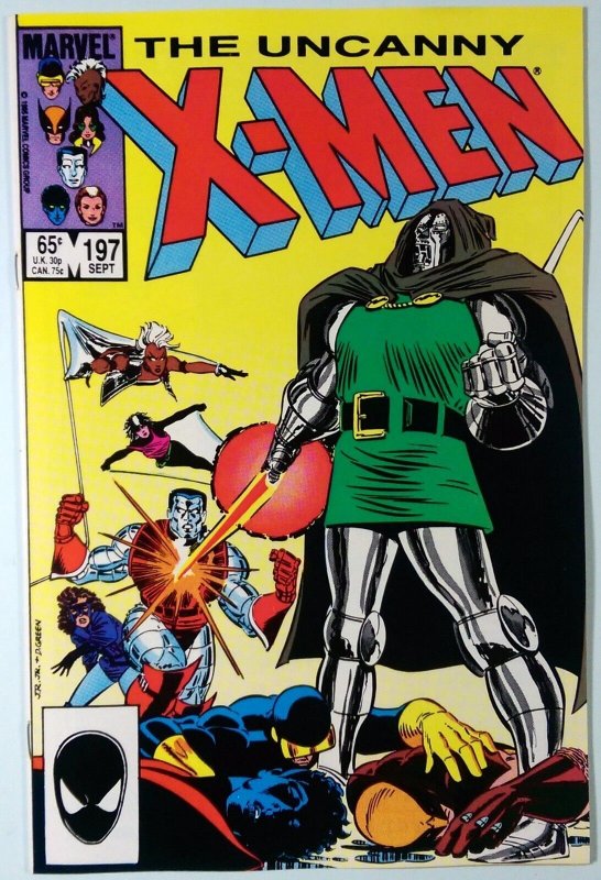 Uncanny X-Men #197 (Marvel Comics, 1981), raw comic book in NM- 9.2 condition — front cover