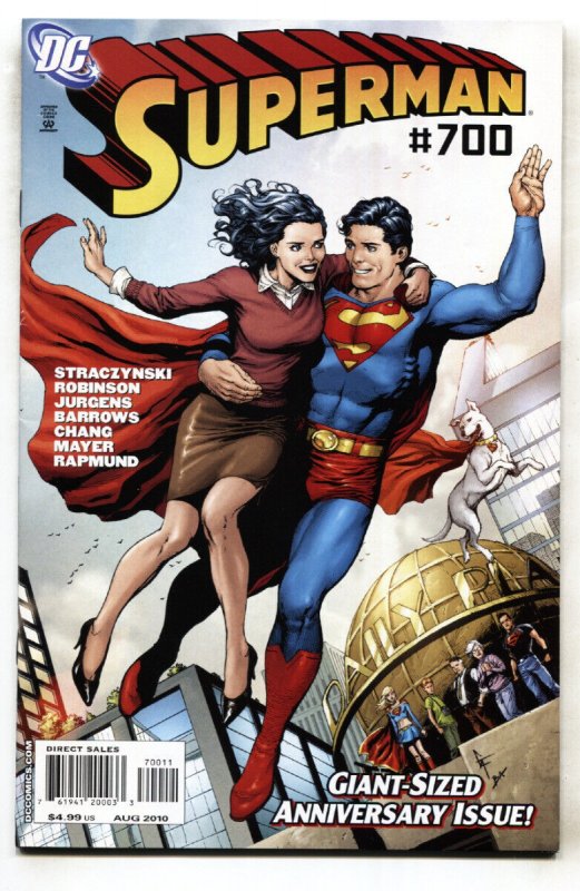 Superman #700 (DC Comics, 2010), raw comic book in NM- condition — front cover