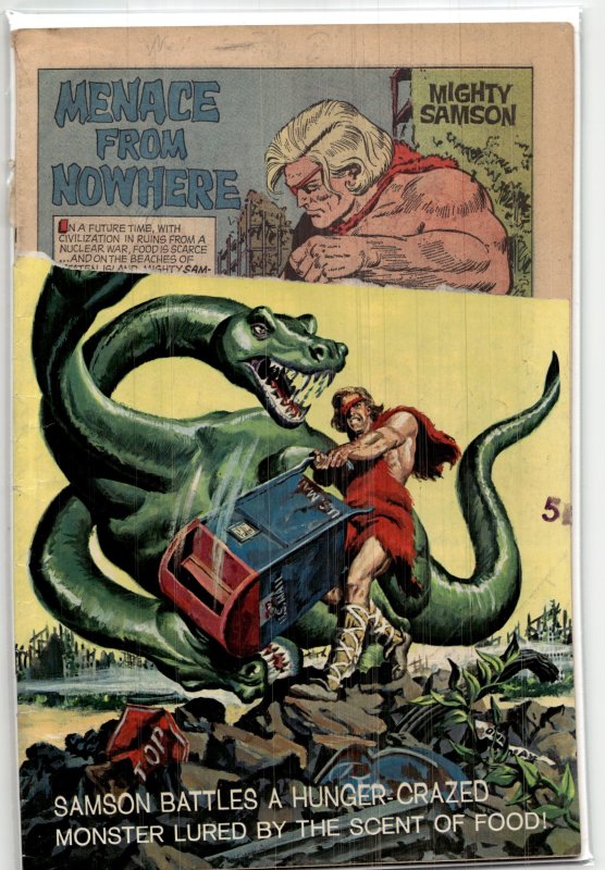 Mighty Samson #14 (1968), raw, ungraded comic book — front cover