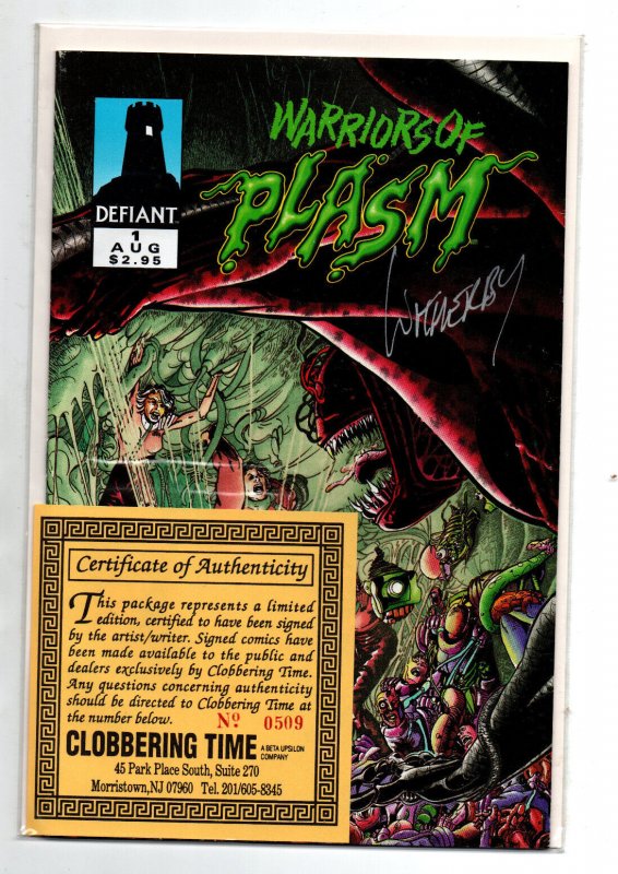 Warriors of Plasm #1 (Image Comics, 1993), raw comic book in NM condition — front cover