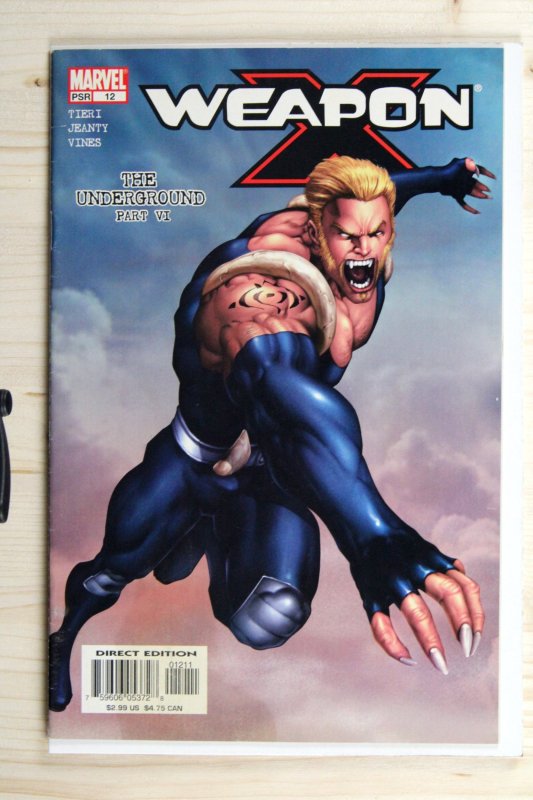 Weapon X #12 (Marvel Comics, 2003), raw comic book in VF 8.0 condition — front cover