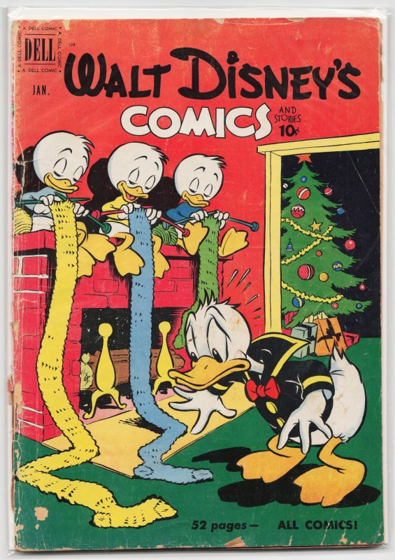 Walt Disney's Comics and Stories #124 (Dell, 1951), raw, ungraded comic book — front cover