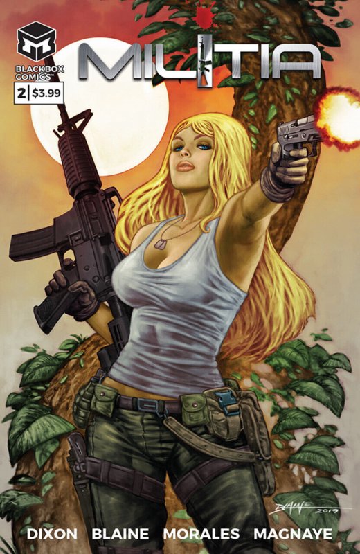 Militia #2 (2019), raw comic book in VF/NM condition — front cover
