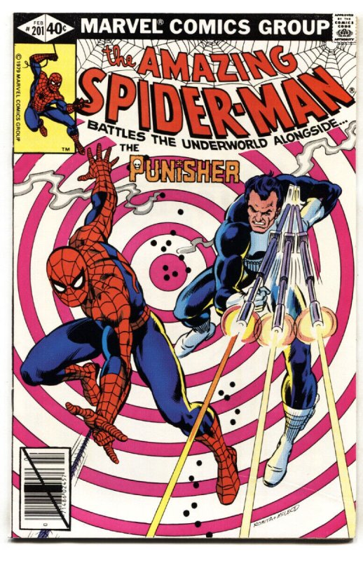 Amazing Spider-Man #201 (Marvel Comics, 1980), raw comic book in VF condition — front cover
