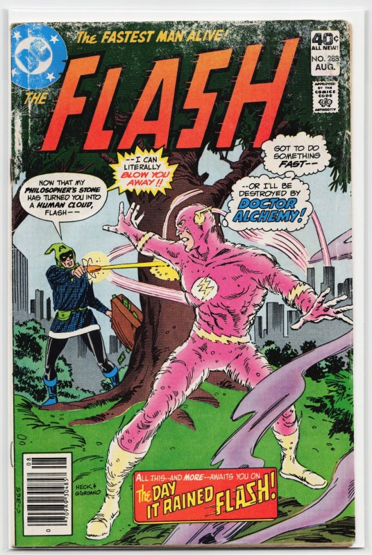 The Flash #288 (DC Comics, 1980), raw, ungraded comic book — front cover