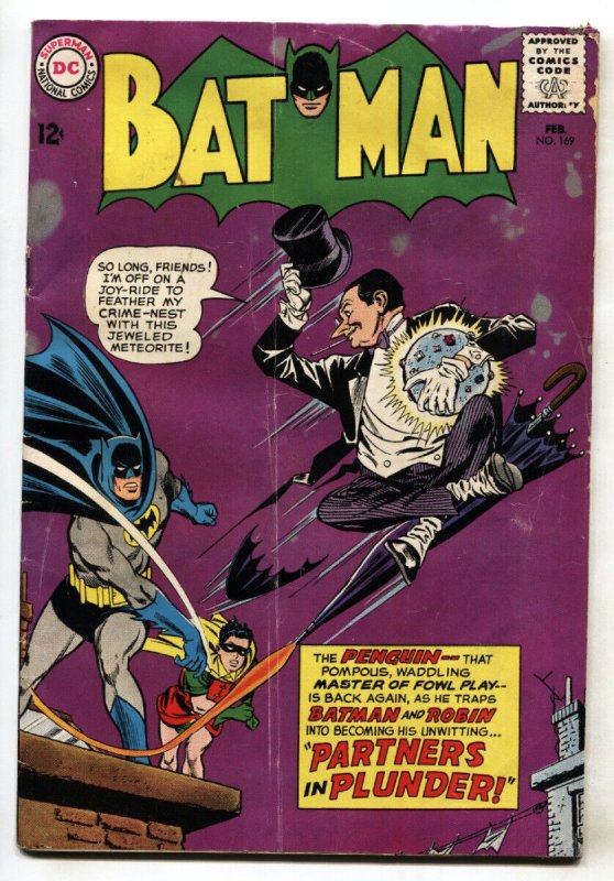 Batman #169 (DC Comics, 1965), raw, ungraded comic book — front cover