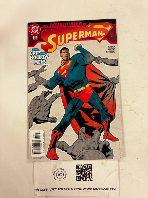 Adventures of Superman #615 (DC Comics), raw comic book in NM condition — front cover