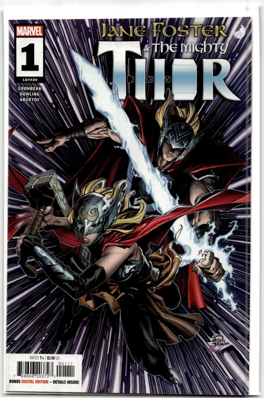 Jane Foster & the Mighty Thor #1 (2022), raw, ungraded comic book — front cover