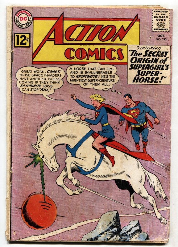 Action #293 (DC Comics, 1962), raw, ungraded comic book — front cover