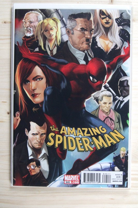 The Amazing Spider-Man #645 (Marvel Comics, 2010), raw comic book in NM 9.4 condition — front cover