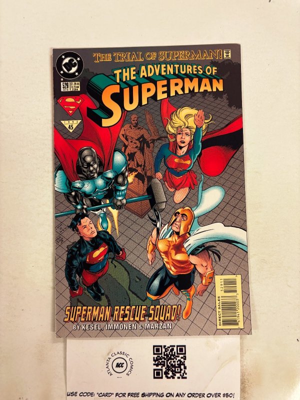 The Adventures of Superman #529 (DC Comics, 1995), raw comic book in NM condition — front cover