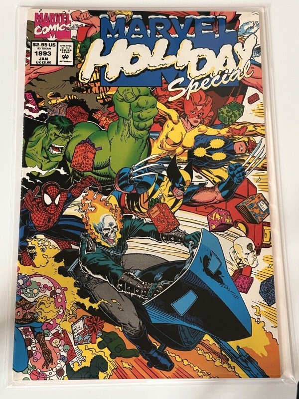 Holiday Special 1992 Comic &a2 – Marvel (1992) 9.0 Vf/nm (Marvel Comics, 1992), raw comic book in VF/NM 9.0 condition — front cover