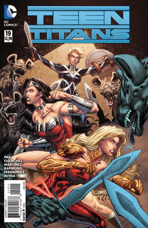 2016 Teen Titans Vol 5 #19 (DC Comics, 2016), raw comic book in NM condition — front cover