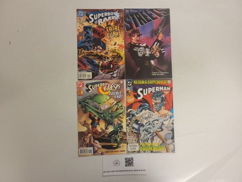 4 DC Comics #1 12 Superboy + #78 Superman + #3 Streets 9 TJ27, raw, ungraded comic book — front cover