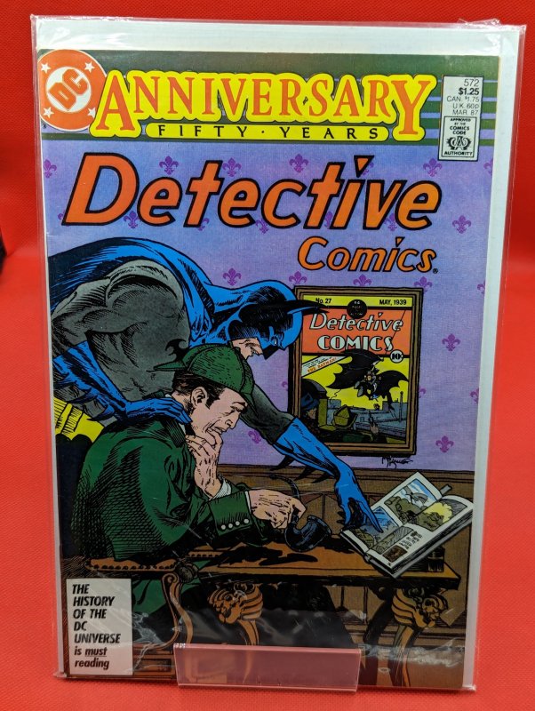 Detective Comics #572 (DC Comics, 1987), raw, ungraded comic book — front cover