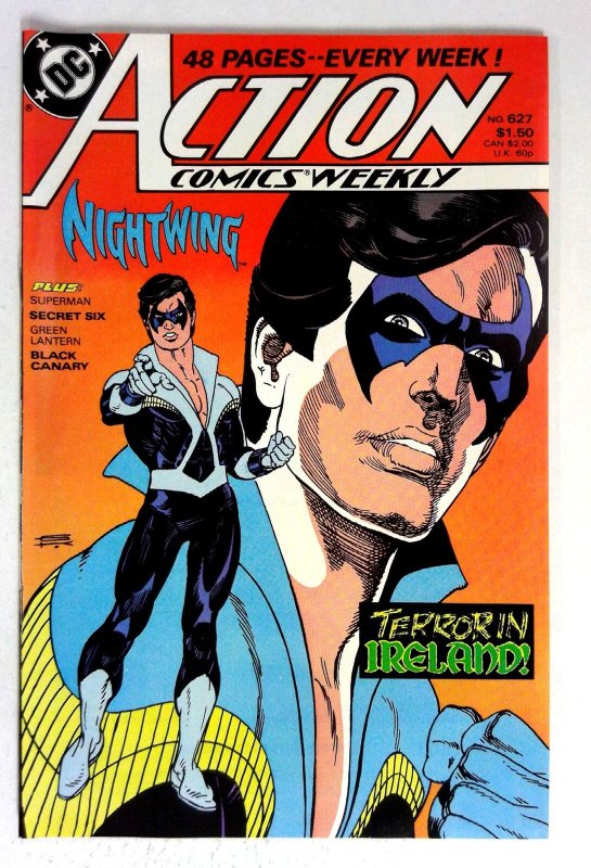 Action #627 (DC Comics, 1988), raw comic book in NM- condition — front cover