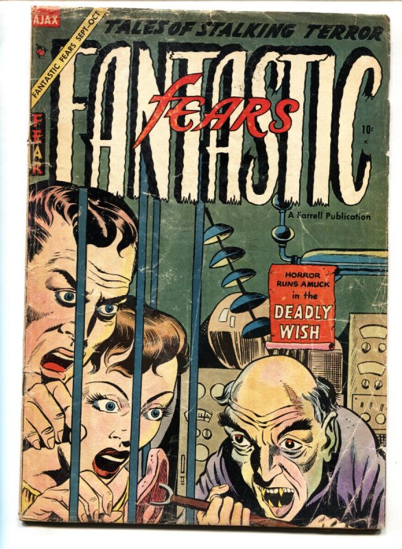 Fantastic Fears #9 - 1954 - Ajax - VG- - Comic Book (1954), raw comic book in VG- condition — front cover