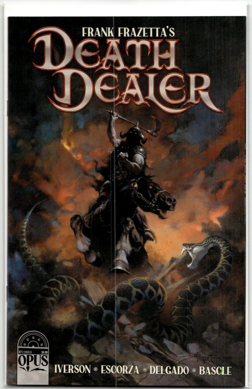 Frank Frazetta's Death Dealer #7 (Image Comics, 2022), raw, ungraded comic book — front cover