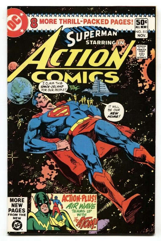 Action #513 (DC Comics, 1980), raw, ungraded comic book — front cover