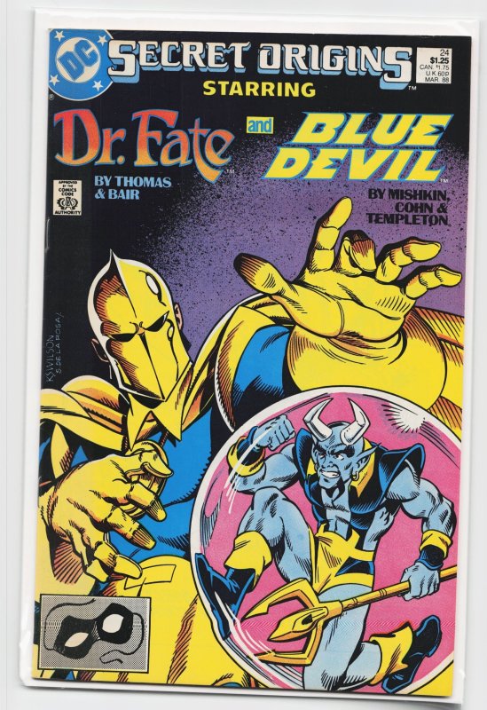 Secret Origins #24 (1988), raw, ungraded comic book — front cover