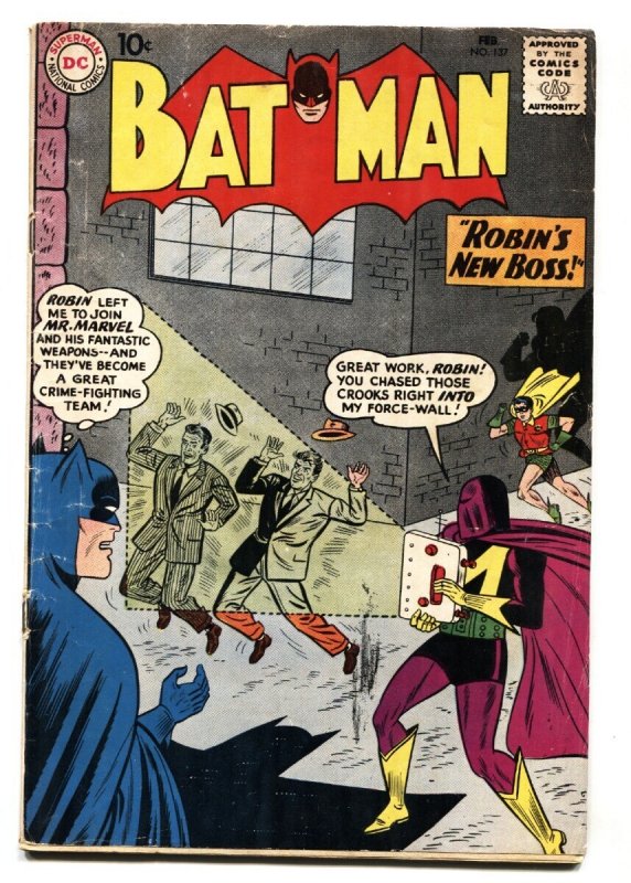 Batman #137 - 1961 - DC - VG- - Comic Book (DC Comics, 1961), raw comic book in VG- condition — front cover