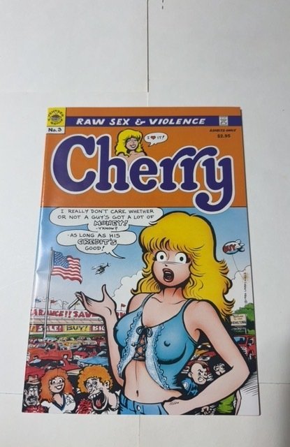Cherry Poptart #3 (Last Gasp, 1986), raw comic book in NM condition — front cover