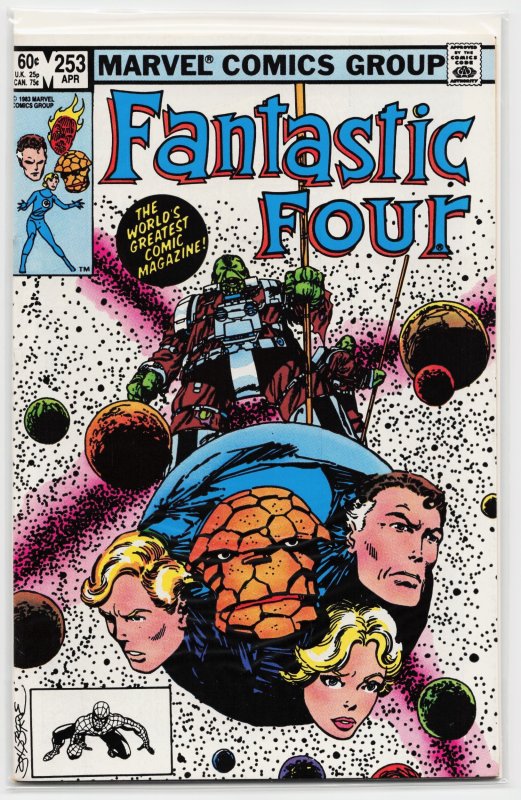 Fantastic Four #253 (Marvel Comics, 1983), raw, ungraded comic book — front cover