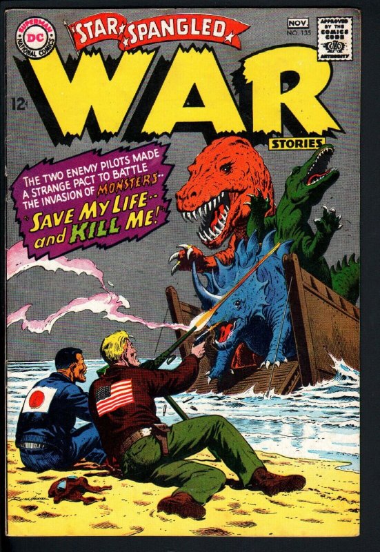 Star Spangled War Stories #135 (DC Comics, 1967), raw, ungraded comic book — front cover
