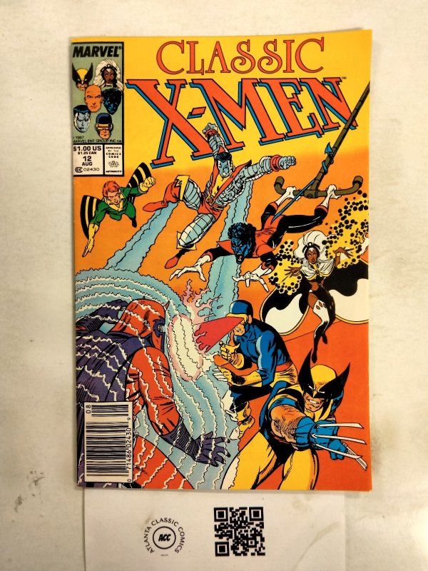 Classic X-Men #12 (Marvel Comics), raw comic book in NM condition — front cover