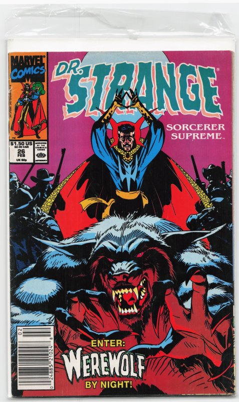 Doctor Strange, Sorcerer Supreme #26 (Marvel Comics, 1991), raw, ungraded comic book — front cover