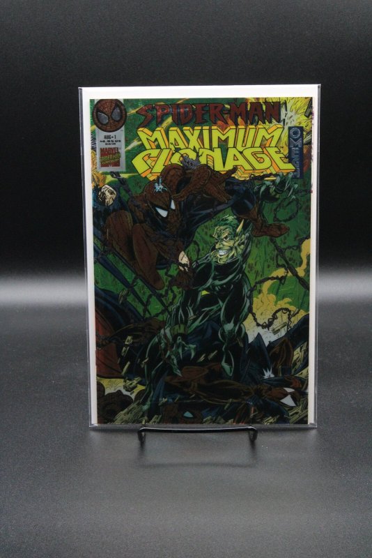 Spider-Man Maximum Clonage #1 (Marvel Comics, 1995), raw comic book in NM condition — front cover