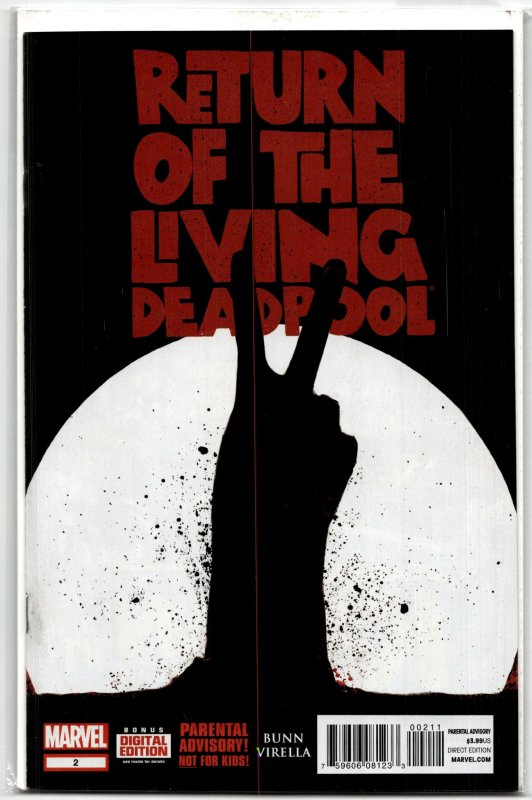Return of the Living Deadpool #2 (Marvel Comics, 2015), raw, ungraded comic book — front cover