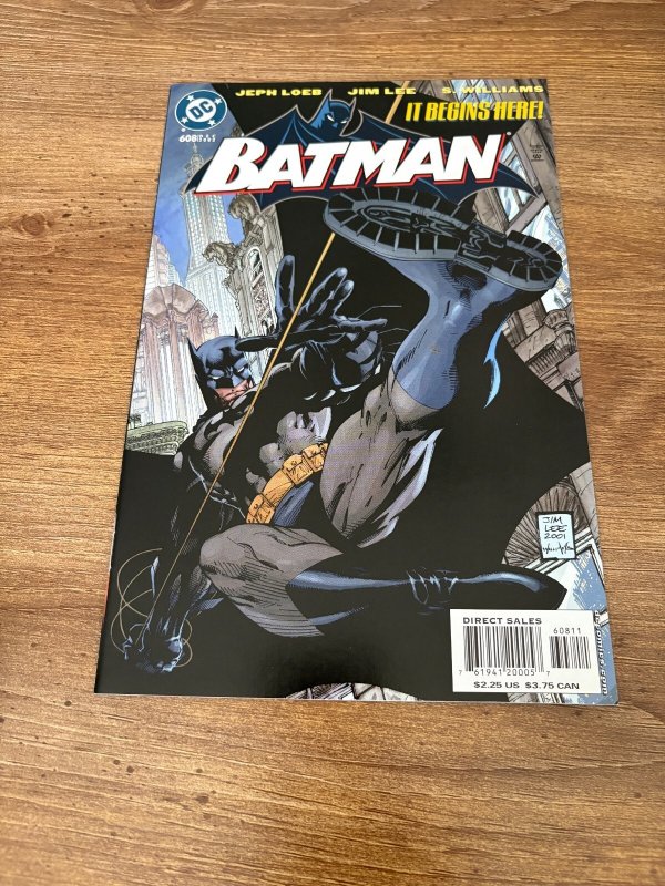 12 Batman Comics # 608 609 610 611 612 613 614 615 616 617 618 619 NM 10 J332, raw comic book in NM condition — front cover