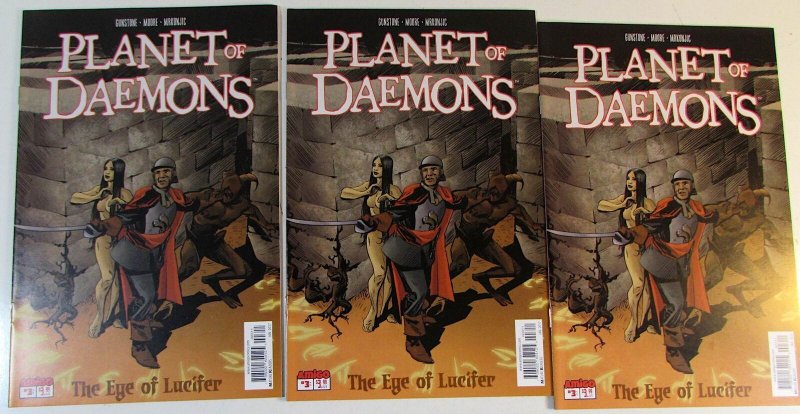 2017 Planet of Daemons Lot of 3 #3 x3 Amigo Comics NM 1st Print Comic Books (2017), raw comic book in NM condition — front cover