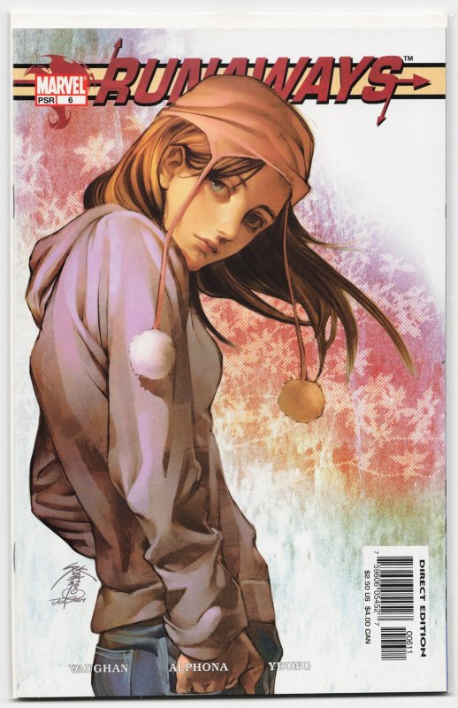 Runaways #3 (Marvel Comics, 2003), raw, ungraded comic book — front cover