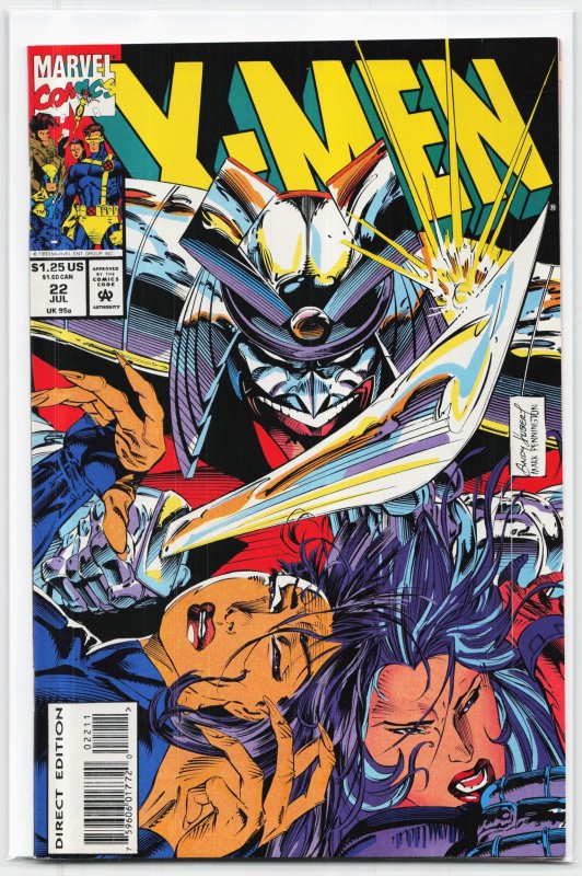 X-Men #22 (Marvel Comics, 1993), raw, ungraded comic book — front cover