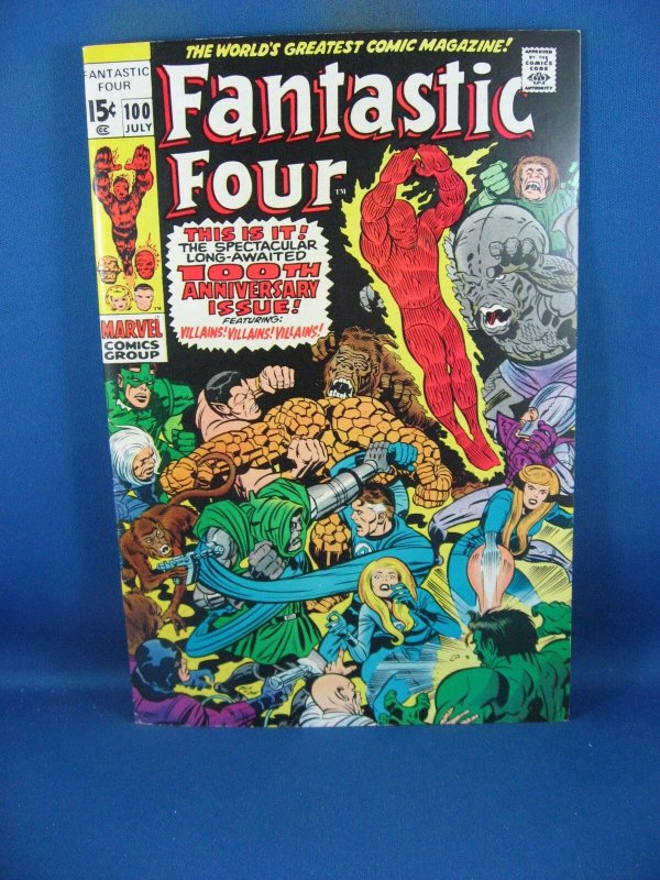Fantastic Four #100 (Marvel Comics, 1970), raw comic book in VF condition — front cover